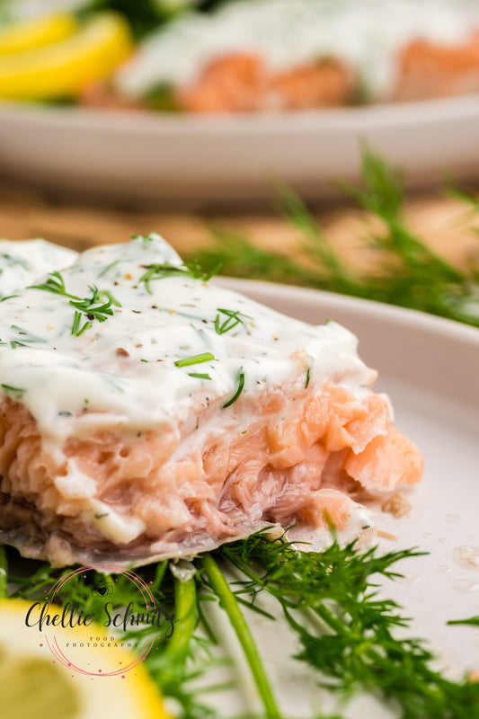 Sous Vide Salmon with Dill Sauce